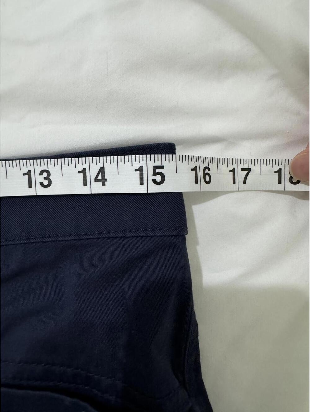 Copper Key Navy Cotton Blend Full Button Front Short Mini Skirt- Size Medium - Picture 8 of 9